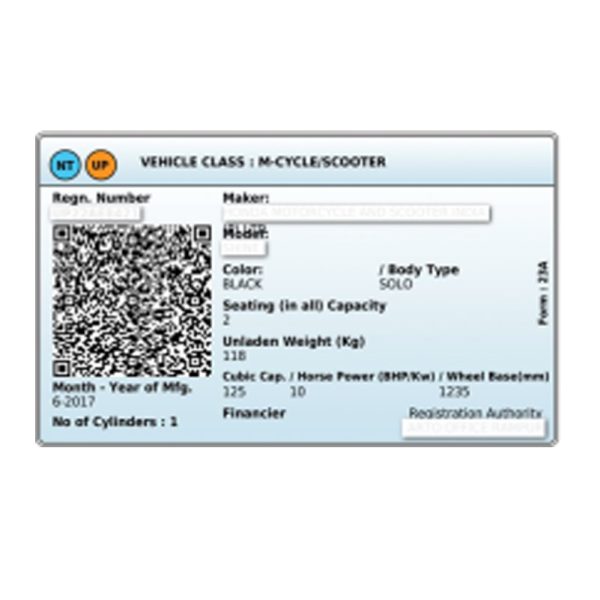 (RC) Vehicle Registration Certificate (PVC) - Image 2